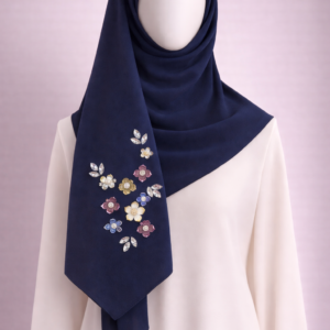 Gorgette Stone Work Hijab-Multiple Colour