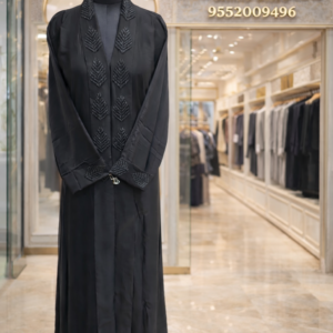 Tik Tok Fabric Premium Black Abaya