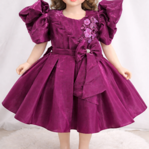 Royal Magenta Party Frock for Kids