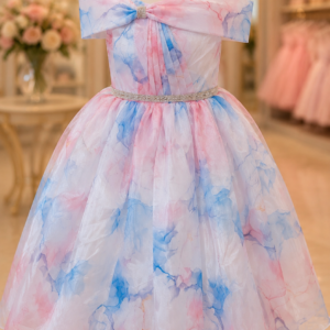 ๐ Cotton Candy Dream Bow Dress