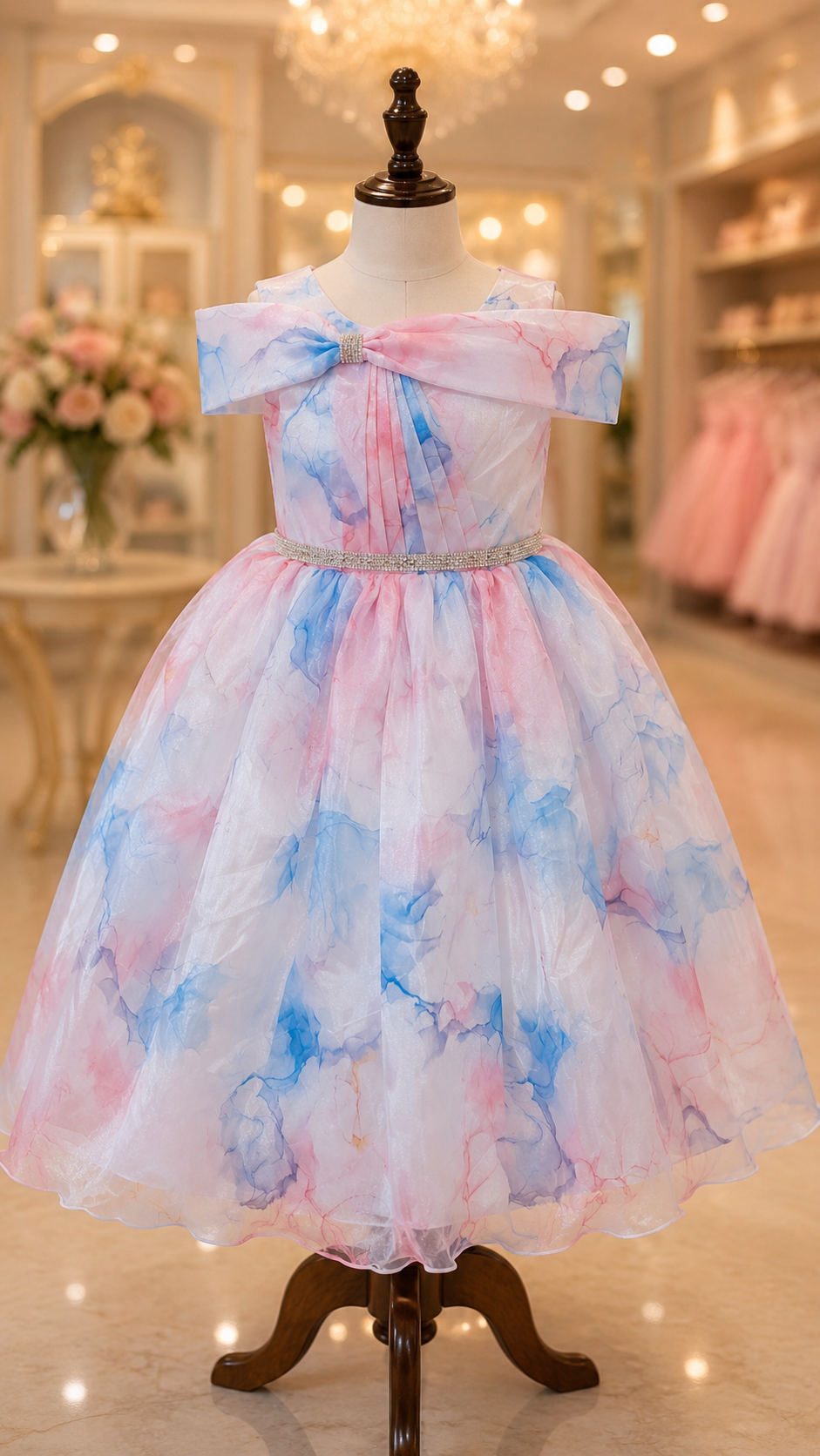 π Cotton Candy Dream Bow Dress