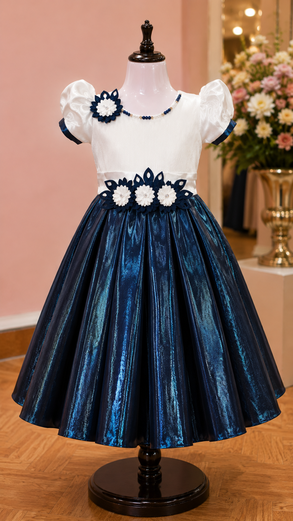 Midnight Bloom Princess Party Dress