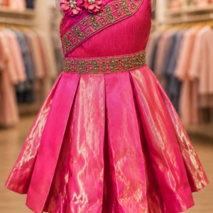 Radiant Rose Pink Flared Dress