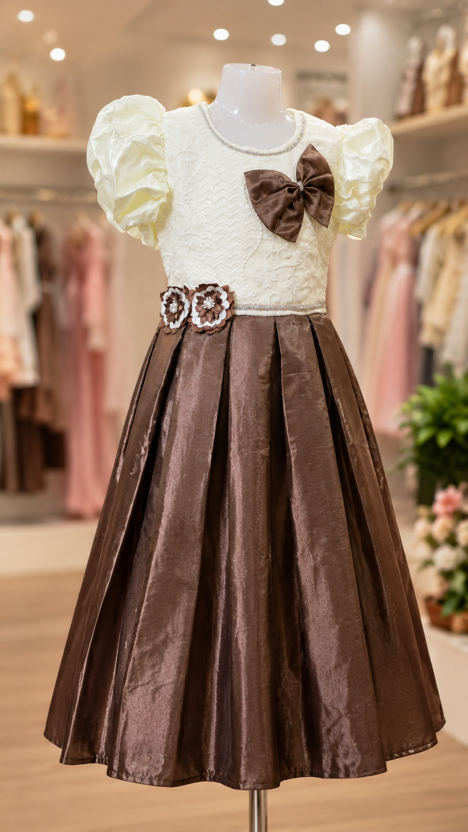 Brown Princess Party Gown