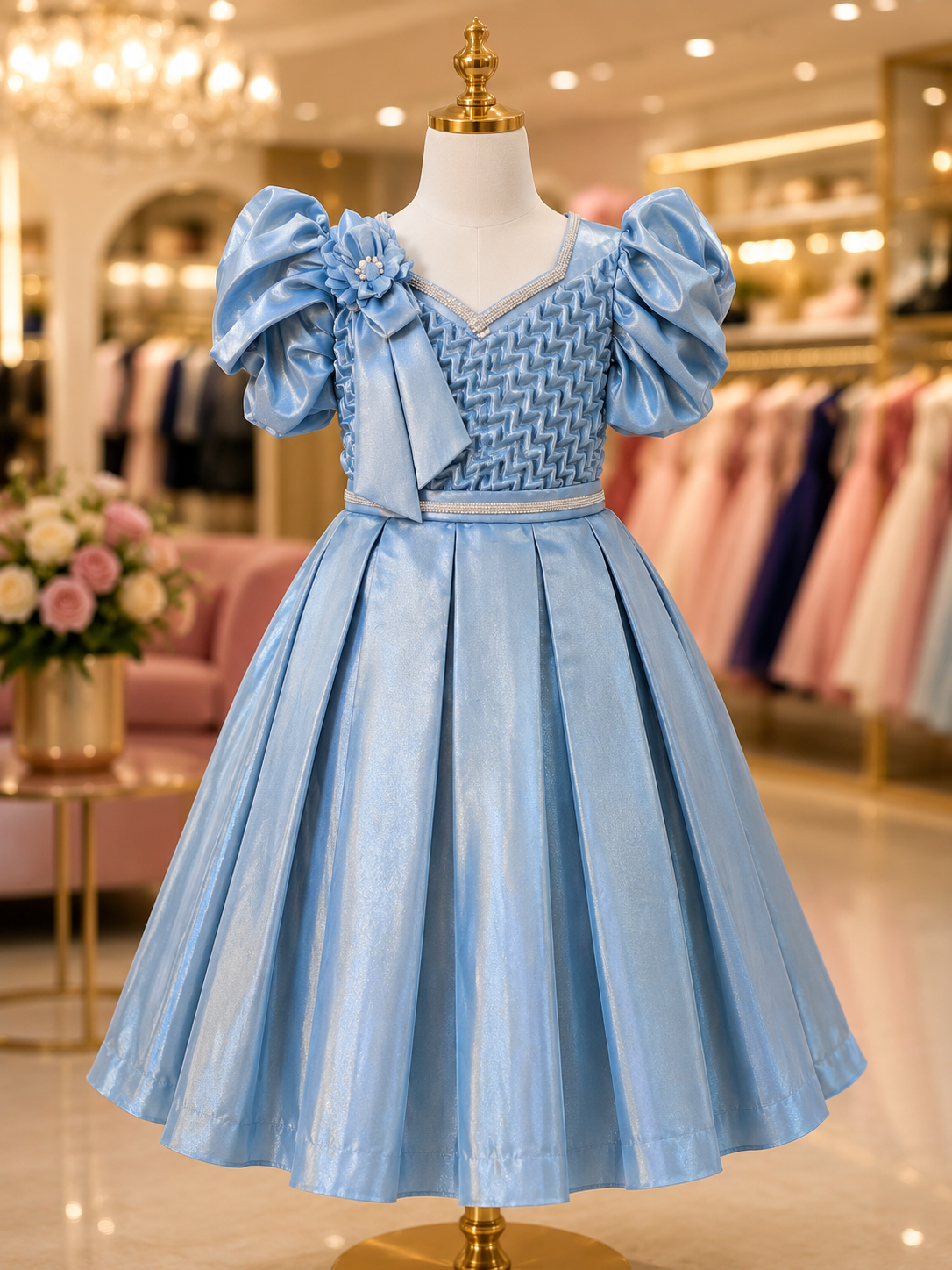 Blue Gown For Kids