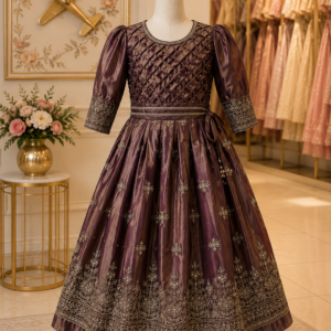 Imperial Plum Festive Gown