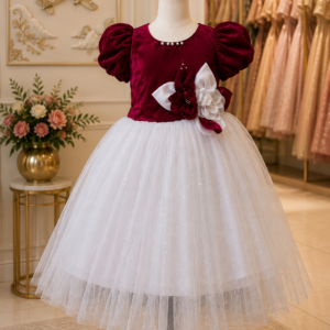 Ruby Blossom Princess Party Gown