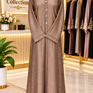 Elegant Bronze Brown Abaya